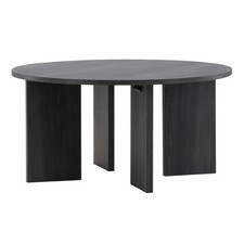 Table Basse Ronde Design "Askeron" 80cm Noir
