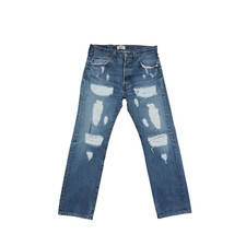 Jeans Levi's 501 Personnalisé W33 L32 Usagé Denim (Cod.SJ659) Levis