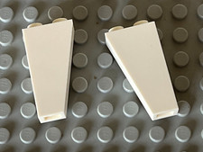 2 x LEGO White Slope ref 2449