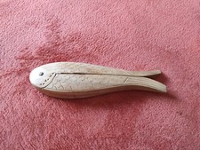 Casse-Noisettes, Noix, en Bois, en Forme de Poisson, Art Populaire