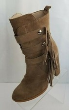 Zara Woman Boots Camel Leather