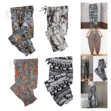 Sarouel femmes taille haute élégant léger dame Thai Hippie vêtements