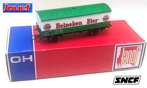 Wagon couvert heineken - wagon, (sncf)