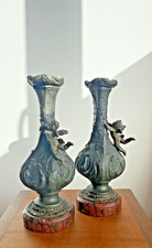 Paire de soliflores aux