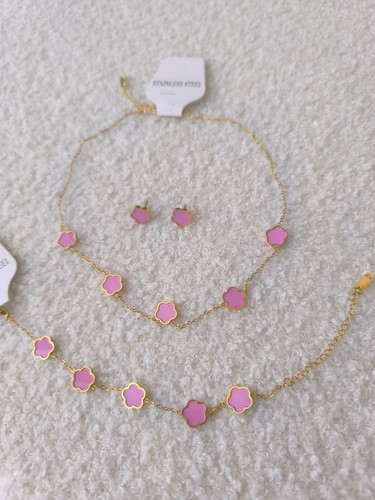 Parure bijoux femme acier - parure,