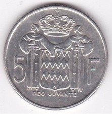 Monaco . 5 Francs 1966 