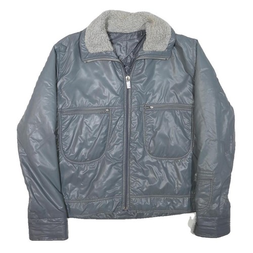 Veste zippée femme gris col - veste,