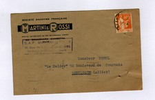 BEAUCAIRE / NICE (30 / 06) DISTILLERIE "MARTINI ROSSI" Carte d'Entreprise en1940