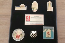 Lot 7 Pin's JO Albertville 92 dans boîte plastique