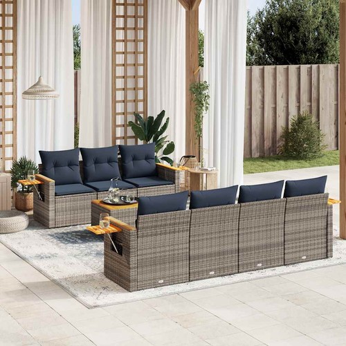 Salon jardin avec coussins - avec,