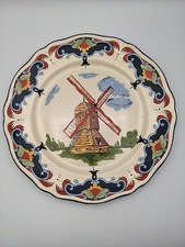 grande assiette plate  Moulin des Loups Orchies France 1880 Collection Lille