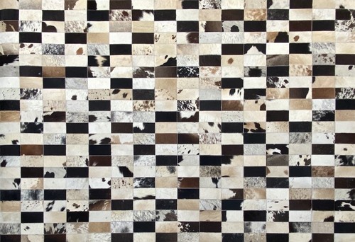 Cuir véritable tapis 160x230 - véritable,
