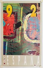 Affiche Olympiques Espagne ESPAÑA - 92 MOMENTO COSMICO 1992 ANGEL BELLIDO