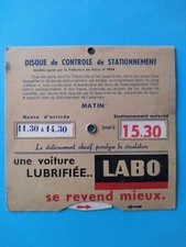 Ancien disque stationnement - ancien, de