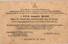 LUXEMBOURG . CARTE AVIS DE DECES