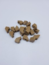LEGO LOT 20 X ROOF TILE 1X2 INV DARK TAN REF 3665 / 6121959 *NEUF*