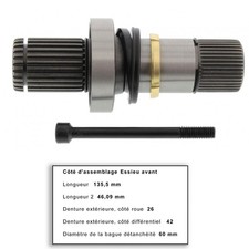 Arbre mécanisme différentiel