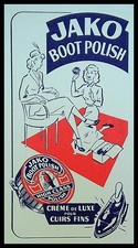 Buvard Publicitaire, JAKO BOOT POLISH - Crème de Luxe pour cuirs fins