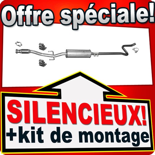 Silencieux intermédiaire pour - intermédiaire,