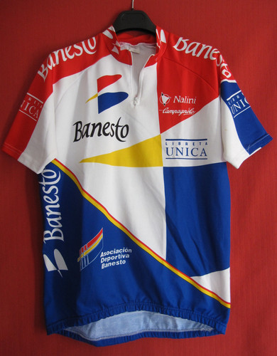 Maillot cycliste banesto - maillot,