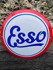 Plaque émaillée garage esso - plaque,