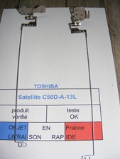 Les 2 charnières pour TOSHIBA