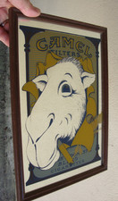 ancien miroir publicitaire cigarettes CAMEL , vintage , bistrot