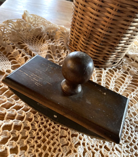 Ancien tampon buvard - en, bois