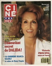 ►CINE REVUE n°43/1987-DALIDA-RIKA ZARAI-EDDY MITCHELL-VICTORIA PRINCIPAL