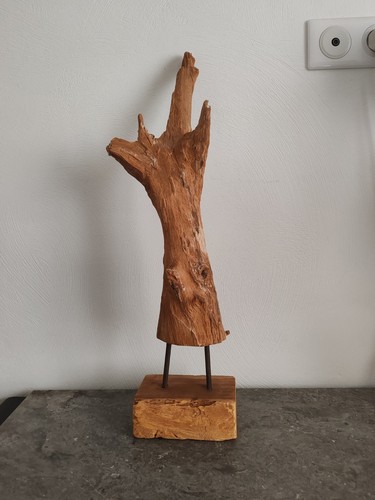 Sculpture abstraite bois - sculpture,
