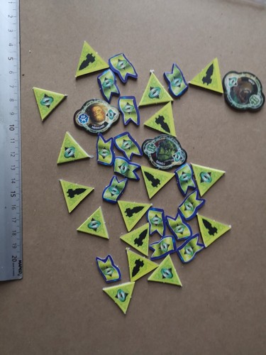 Green yellow tokens lot - tokens,