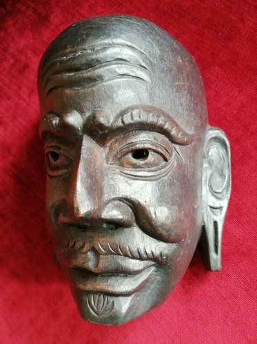 Masque japonais ancien bois - japonais, en