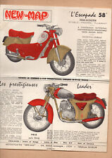 vieux papiers moto NEW MAP L'ESCAPADE 58  demi-scooter P40958
