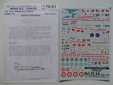 Carpena decals 1/72  Mirage III/5 Pt.3