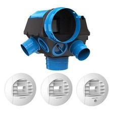 Kit VMC Hygrocosy BC 2 - Simple flux hygroréglable 6 sanitaires + 3 bouches à