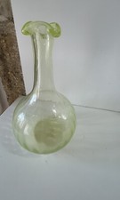 Carafe en verre OURALINE  jaune fluorescente à Collerette Collection Déco