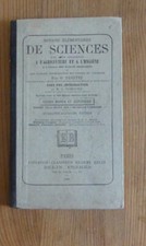 Scolaire: SCIENCES APPLIQUÉES A L'AGRICULTURE & A L'HYGIÈNE 1906 C. moyen & sup.
