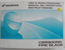Manuel conducteur MOTO HONDA CBR900RR FIRE BLADE pas en français