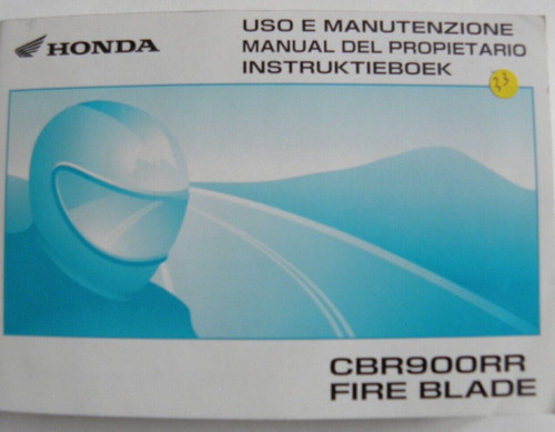 Manuel conducteur moto - manuel, honda