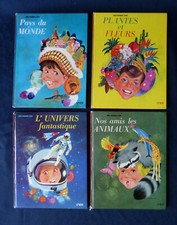 #Unide - Collection Initiation# Lot de 4 livres : Animaux, Univers, Plantes....