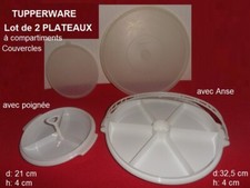TUPPERWARE Lot PLATEAUX Anse