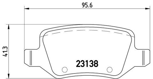 Plaquettes frein brembo p - frein,