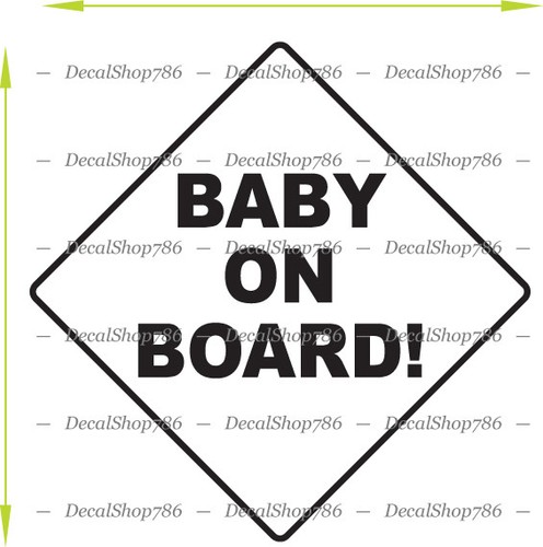 Baby board safety sign - -,
