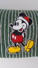 Disney Store  Scarf, Green, Mickey Mouse Christmas 51 inch by 7.5 inch