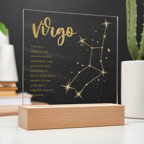 Virgo lighted acrylic - lighted,