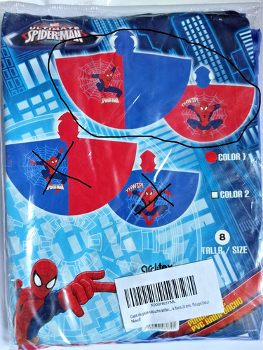 Spiderman poncho pluie - poncho,