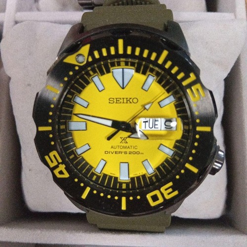 Seiko prospex monster yellow - seiko,