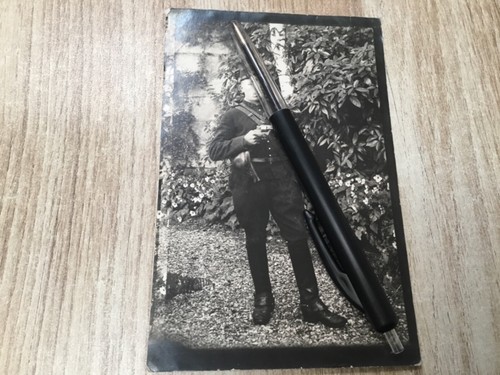 Carte postale photo poilu - postale,