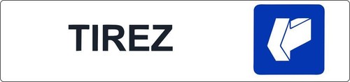 Autocollant sticker porte - 2x,