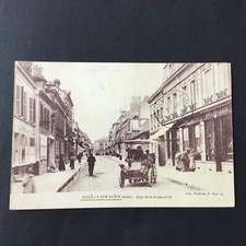 CPA 10 Aube ROMILLY SUR SEINE Rue de la Boule d’Or Automobile 1918 Postcard PC